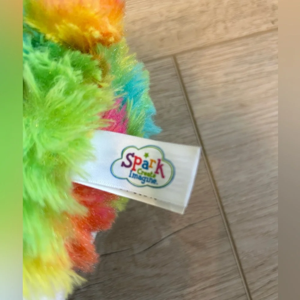 Spark Create Imagine Rainbow Llama Stuffed Cute Animal Plush Sparkle Eyes 10” - Picture 6 of 9